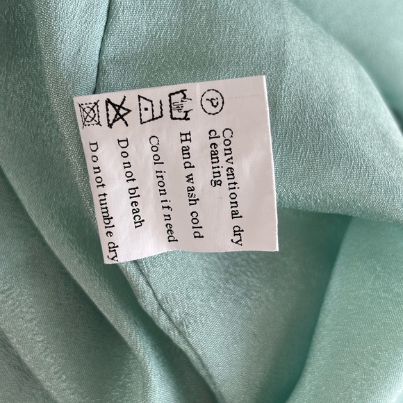 Orange Long Sleeve Bishop Sundress for Wedding Guest - Picture 8 of 9